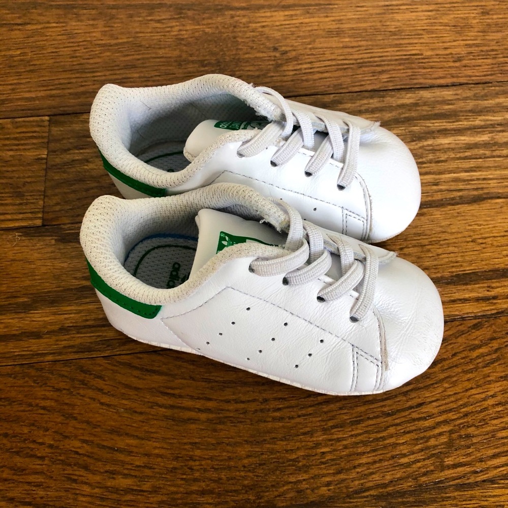 Adidas Stan Smith Baby shoe booties - Green - Sz 2